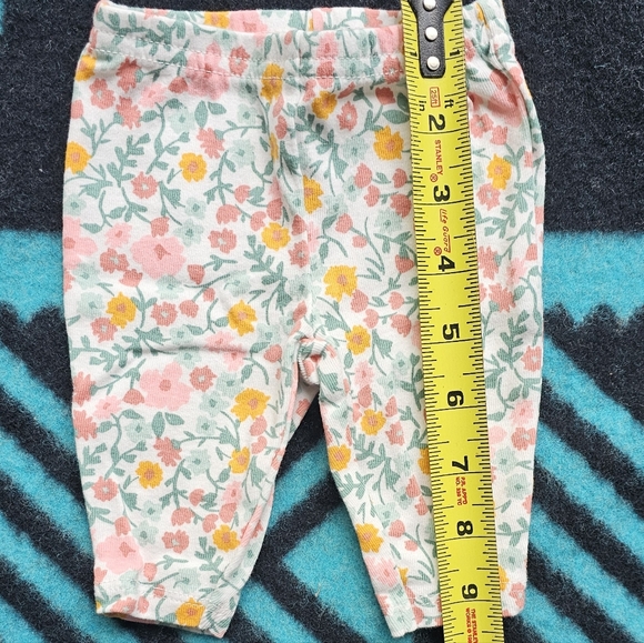 Carter's Girls Pull On Floral Pants Newborn - Picture 2 of 4